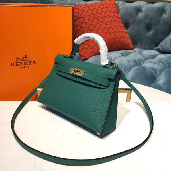 Hermes HandBag Green Color - Image 3