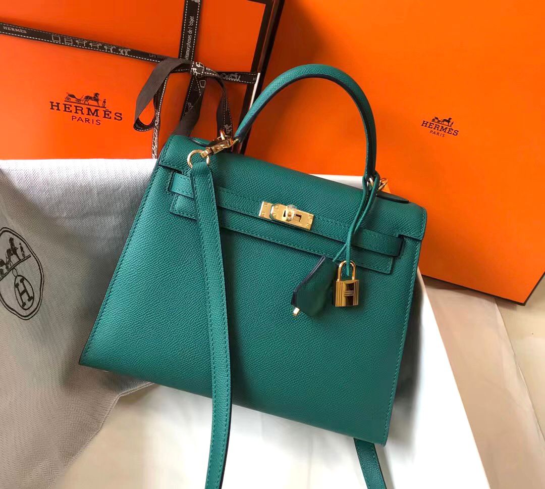 Hermes HandBag Green Color
