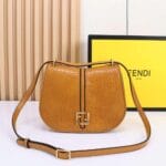 Fendi Cmon Brown Crocodile Leather Bag