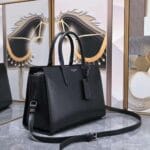 Saint Laurent Jane Tote Leather Medium Black