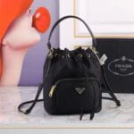 Prada Black Duet Re-Nylon Bucket Bag