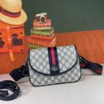 Gucci Ophidia small shoulder bag in blue