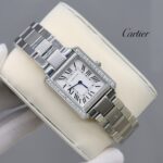 Cartier Tank Solo Diamond Steel Watch