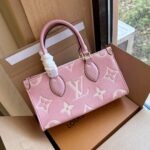 LV On the Go Monogram Medium Leather Bag